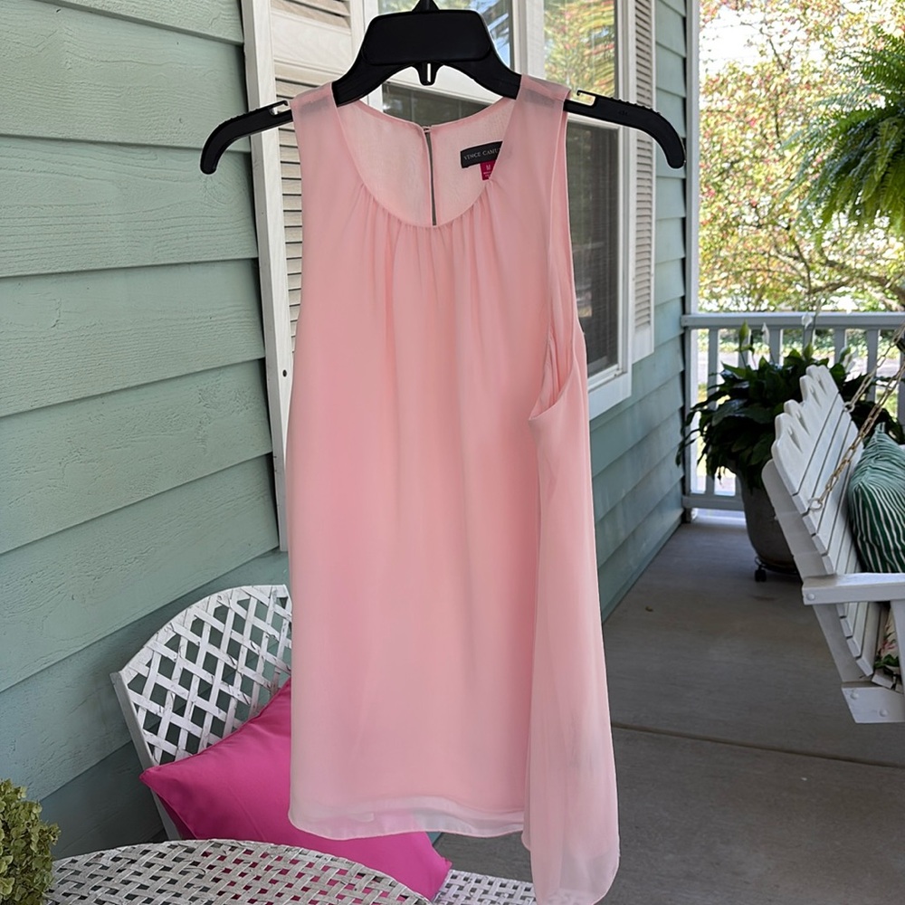 Pink Sleeveless lined Blouse